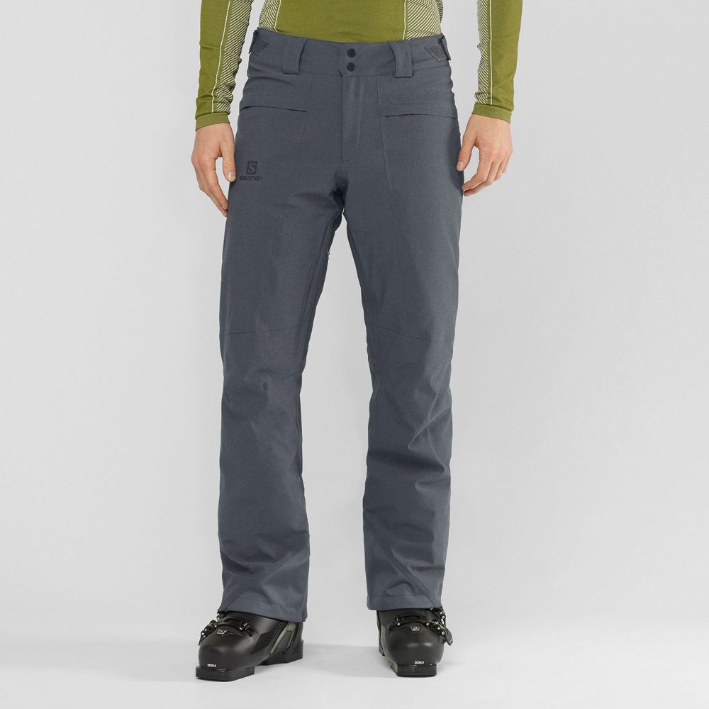 Salomon UNTRACKED M - Mens Ski Pants - Grey - NZ (47108-FLUG)